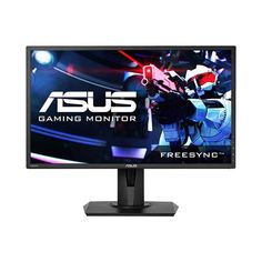 the asus gaming monitor is shown with its logo on it's display screen