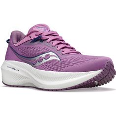 Triumph 21, Grape | Indigo Saucony Shoes, Womens Running, Womens Running Shoes, Running Women, Do More, High Tech, High Performance, Running Shoes, Technology