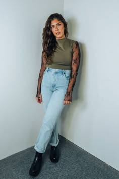 Simone' Mock Neck Sleeveless Top - Tops - The Green Brick Boutique Sheer Turtleneck Outfit Layering, Layered Sheer Top, Mockneck Tank Outfit, Sheer Top Layering Outfit, Lace Shirt Layering Outfit, Lace Layering Top Outfit, Lace Tank Top Outfit Layered, Sheer Lace Top Outfit