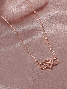 Cute Rose Gold Heart Pendant Necklace, Trendy Heart Pendant Jewelry, Heart Pendant Gold Chain Jewelry Gift, Rose Gold Heart Pendant Jewelry For Party, Gold-tone Heart Pendant Jewelry For Gift, Fancy Jewelry Necklace, Rhinestone Heart