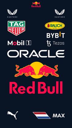 the red bull logo and other logos