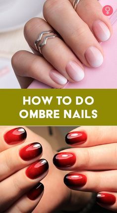 Diy Ombre French Tip Nails, Diy Easy Gel Nail Art, Ombre Nails Shellac, Diy Nail Ombre, Ombré Nails At Home, Gradient Nails How To, Hombre Dip Nails, Diy Ombre Gel Nails Art Tutorials, Gradient Nails Diy