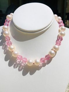 Marvella Pink Faceted Glass Bead Faux Pearl Vintage Necklace Measures 16.5” end to end Great condition Rhinestone detailed Hook with adjustable pearl bead chain closure Signed Marvella on the hookSee pictures for additional details Pink Bead Jewelry, Pink Beads Necklace, Pink Glass Beaded Necklaces, Pink Vintage Beaded Necklaces With Colorful Beads, Pink Glass Necklace With Colorful Beads, Vintage Pink Pearl Necklaces, Vintage Pink Faceted Beaded Necklaces, Pink Bead Necklace, Run The Jewels