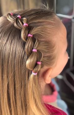 Girly Hairstyles, Girl Hair Dos, Wacky Hair Days, Toddler Hairstyles Girl, Wacky Hair, Peinados Fáciles Para Cabello Corto, Hairstyles For Kids