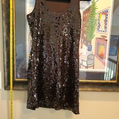 Calvin Klein Black Sequin Sleeveless Cocktail Dress Nwt Size 4p. Armpit To Armpit 16.5" Top To Bottom 31.5" Were In Knew No Flaws. Downsizing.Condition Is New With Tags. Bin 7 Fitted Sequin Sleeveless Tank Top, Calvin Klein Fitted Sleeveless Tank Top, Calvin Klein Fitted Summer Tank Top, Calvin Klein Fitted Tank Top For Summer, Calvin Klein Summer Tank Top, Maroon Sweater Dress, Twist Front Dress, Midi Pencil Dress, Off White Dresses