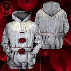 Clown Pennywise Halloween Hoodie 3D available in T-shirt, hoodie, tank top, longsleeve, multi color and size S M L XL XXL 3XL 4XL 5XL. Shipping from the US. Easy 30 day return policy - Shop now! 6.1-ounce, 100% cotton .Double-needle neck, sleeves and hem; Roomy Unisex Fit. Ash is 99% cotton, 1% poly; Sport Grey is 90% cotton, 10% poly; Dark Heather is 50% cotton, 50% polyester .Decoration type: Digital Print. Made by Gildan Halloween Cosplay Hoodie With Crew Neck, Halloween Cosplay Crew Neck Hoodie, Hooded Top For Halloween Cosplay, Hooded Tops For Halloween Cosplay, Fall Cosplay Hoodie Tops, Fitted Long Sleeve Halloween Hoodie, Fitted Hooded Halloween Hoodie, Halloween Fitted Cotton Hoodie, Its 2017