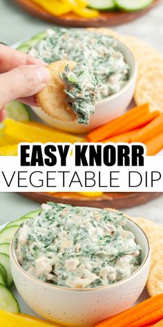 an easy and delicious veggie dip recipe that's ready in less than 30 minutes