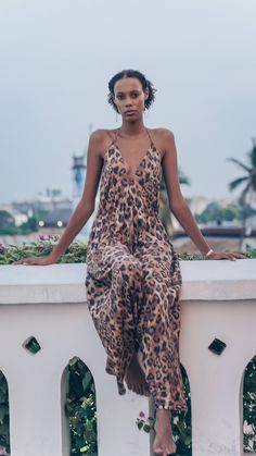 Playful yet stylish and sophisticated, the Karibu Jumpsuit in Leopard print is a striking design that is perfect for beach-to-bar. Featuring a relaxed fit with harem style leg, spaghetti straps fasten at the neck are finished with a tassel trim. The drawcord at the waist is adjustable to achieve your preferred fit. The Karibu Jumpsuit perfectly combines bohemian style with a luxury edge. Ideal for taking you from day-to-night.  Details  - Deep V neckline - Relaxed hareem wide leg Leopard Jumpsuit, Womens Jumpsuits, Deep V, Bohemian Style, Spaghetti Strap, Leopard Print, Spaghetti, Wide Leg, Rompers