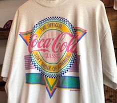 Cocacola Shirt Easy 30 day return policy Retro Tshirt Outfit, Preppy Short Sleeve Shirt, Gender Neutral Summer Outfits, Cool Shirts Aesthetic, Cute T Shirt Designs, Aesthetic Graphic Tees, Swag Clothes, 80s Memories, Look 80s