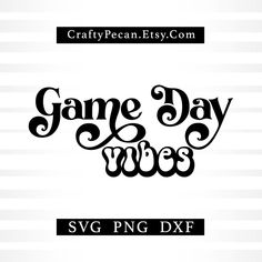 game day vibes svg dxf file