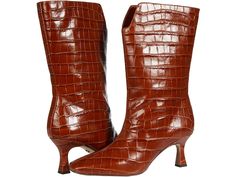 Synthetic Ankle Boots For Fall, Fitted Mid-calf Boots With Reinforced Heel For Fall, High Ankle Synthetic Boots For Fall, Fitted Ankle Boot In Synthetic Material, Synthetic High Ankle Boots For Fall, Fitted Ankle Boots In Synthetic Material, Elegant Fall Boots In Synthetic Material, Fitted Synthetic Ankle Boots, Elegant Synthetic Boots For Fall