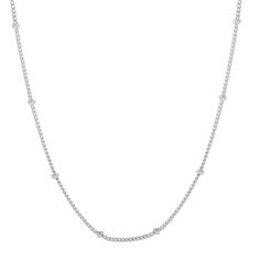 This Silver Satellite Chain is the cutest necklace you will ever own!  This 18 inch sterling silver chain complements any necklace  making it an ideal layering piece that can be dressed up or dressed down. Dainty Link Necklace With Silver Chain, Dainty Silver Chain Charm Necklaces, Dainty Silver Charm Necklaces With Chain, Dainty Silver Chain Charm Necklace, Dainty Silver Link Necklace, Silver Link Charm Necklace With Delicate Chain, Silver Dainty Chain Link Necklace, Silver Satellite Chain Necklace For Everyday, Silver Satellite Chain Necklace Minimalist Style