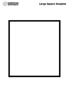 the large square template is shown in black and white