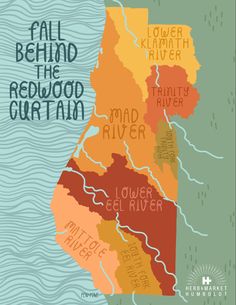 a map with the names of different rivers