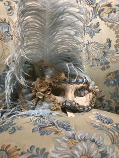 "This mask with feathers belongs to our collection of masks \"Lady Plumes\". The fetaher masks are the most elegant, refine and stunning masks of our collections. This mask is a traditional and original papier-mache Venetian mask, handmade and decorated in our Atelier in Venice using velvet , Brocade fabrics, Swarovski,ostrich feathers, different trimming and Burano Lace macarme It is perfect for any masquerade party, Halloween costume, pro or event in Venice or elsewhere during Carnival. This m Maquarade Mask, Elegant Feathered Masquerade Mask For Mardi Gras, Elegant Feathered Masquerade Mask, Elegant Feathered Eye Mask For Masquerade, Feathered Masquerade Mask For Costume, Feathered Eye Mask For Costumes, Elegant Full Face Masquerade Mask For Carnival, Elegant Theater Eye Mask, Elegant Eye Mask For Theater