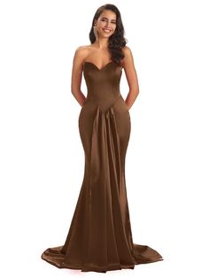 brown|aaron Bridesmaid Dresses Uk, Dresses For Wedding Guest, Mermaid Bridesmaid, Formal Bridesmaids Dresses, Prom Dresses Long Mermaid, Mermaid Bridesmaid Dresses, Bridesmaid Dresses Online, Mermaid Style, Satin Bridesmaid Dresses