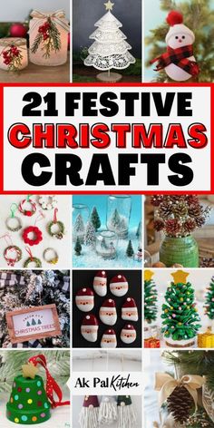 twelve festive christmas crafts for kids to make and sell at the store or home