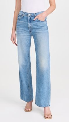 MOTHER The Dodger Sneak Jeans | Shopbop Mothers Jeans Denim, Tomorrow Never Knows, Mother Clothing, Mother Jeans, Jeans Fabric, Mother Denim, Suit Accessories, Long Shorts, Skirt Top