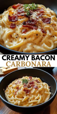 This Bacon Carbonara Pasta is a quick, easy, and delicious dish that brings a smoky twist to a traditional Italian favorite.
With its creamy sauce, crispy bacon, and perfect pasta, it’s a crowd-pleaser for any occasion.

Ready in just 25 minutes, this recipe is ideal for busy weeknights or when you need a comforting meal.