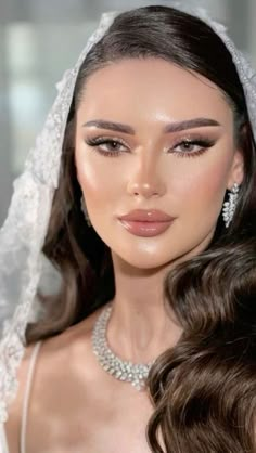 Bridal Eyeshadow Makeup, Wedding Makeup Hooded Eyes Brides, 2024 Bridal Makeup, Engagement Makeup, Bridal Makeup Wedding