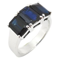 Blue Sapphire 4.92 carats Ring 18K White Gold Settings Width: 1.7 cm Length: 0.8 cm Ring Size: 57 Total Weight: 8.33 grams "We first opened doors in 1980 when it was then situated in the vicinity of the Victory Monument; a small and modest storefront with a couple of counters. From its humble beginnings to where it stands today, our company has proven its abilities as a jeweler. Since the beginning, we have been supplying fine quality pieces to dealers, wholesalers and customers worldwide. From then till now, our business still interrelates its name with quality products and excellent service, where commitment and sincerity toward customers will always be its motto." Multi-stone Round Sapphire Ring In 14k White Gold, Exquisite Multi-stone White Gold Sapphire Ring, Luxury White Gold Multi-stone Sapphire Ring, Luxury Three-stone Sapphire Ring In Platinum, Fine Jewelry Multi-stone Sapphire Ring In 14k White Gold, Blue Sapphire Diamond Ring, Blue Sapphire Diamond, Diamond Ring Settings, Sapphire Diamond Ring