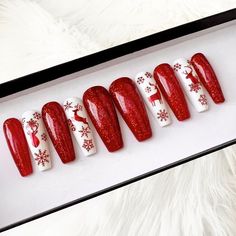 The Coat Bar Nails Are Designed And Hand-Painted With Layers Of Quality Gel Polish Cured With Uv/Led Light. Style Up As Easy As 1, 2, 3, And Say “Bye-Bye” To The Nail Salons, As You Will Have Salon-Quality Nails In Your Own Home! Use Nail Glue To Make It Last For 2-3 Weeks With Proper Care, Or Apply Adhesive Tabs For 1-2 Days Show Off You Decide. Each Set Includes: 10 Pcs Nail Of Your Size Free Prep Kit Per Order Nail File Cuticle Wooden Stick Nail Glue Instructions You Can Buy Adhesive Tabs Sep Plaid Nails, Coffin Press On Nails, Nail Salons, Light Style, Holiday Red, Nails At Home, Color Street Nails, Nail Glue, Diy Manicure