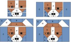 the instructions for how to make an origami house