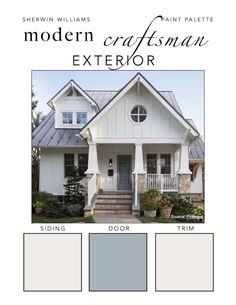 the exterior color scheme for modern craftsman