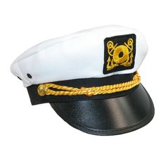 The young sailor enthusiast is sure to love this cotton admiral cap. A structured two inch brim and green undervisor help to reduce sun glare. Kids can enjoy boating in true style with the classic lifesaver embalm patch on front. This hat is sure to please boys and girls with one size fits up to 20 to 21 inches. Made of 100% Cotton Captain Cap, Sailor Cap, Rope Decor, Novelty Hats, Vintage Mens Fashion, Hats Snapback, Mens Costumes, Sierra Leone, Haiti