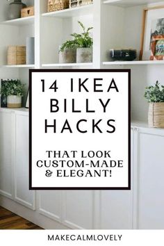 IKEA Billy Hacks that Look Custom-Made & Elegant Billy Regal Hack, Ikea Bookshelf Hack, Ikea Billy Hack, Ikea Pantry, Ikea Desk Hack, Ikea Crafts