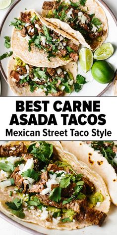 Best carne asada tacos Authentic Carne Asada, Flank Steak Tacos, Street Taco, Asada Tacos, Cotija Cheese