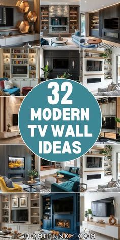 the top 32 modern tv wall ideas for living room and dining room in this article