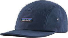 Casual Lightweight 5-panel Trucker Hat, Cotton Snapback Hat For Travel, Cotton Travel Cap, Casual 5-panel Hat For Outdoor Activities, Canvas 5-panel Hat For Outdoor Activities, Cotton 5-panel Trucker Hat For Outdoor, Casual Cotton Trucker Hat For Camping, Patagonia 5-panel Hat For Outdoor Activities, Adjustable Cotton Trucker Hat For Travel