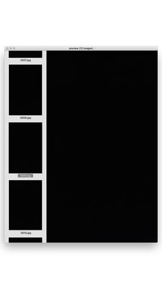 an image of a black and white photo with three different frames on the same page