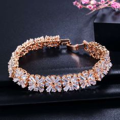 If you re looking for a fine jewelry which looks sepecial, precious stone please consider cubic zirconia in Wedding Bracelet Jewelry Ad, Military Jewelry, Interesting Jewelry, Wedding Bridesmaid Jewelry, Cubic Zirconia Bracelet, Sapphire Wedding, Hypoallergenic Jewelry, Champagne Gold, Wedding Bracelet