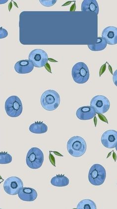 an image of blue flowers and leaves on a white background with the text, i love you