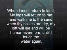 an image with the quote when i must return to land, my legs will return to me and walk me to the sand