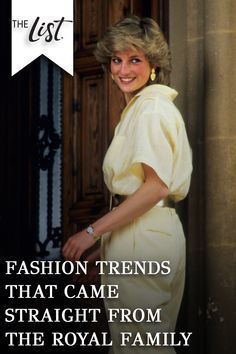 an advertisement for the fashion trend that came straight from the royal family