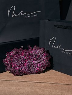 This luxurious Nala Flower Rhinestone Embellished Clutch In Purple is sure to make your evening look sparkle! Crafted with sparkling rhinestones and a statement flower shape, this clutch is a striking choice to make a statement that won't be forgotten.    Material: Alloy    8.7 inch / 22 cm diameter (dimensions approx.) Flower Clutch, Embellished Clutch, Purple Flower, Flower Shape, Red Purple, Purple Flowers, Make Your, Sparkle, Make It Yourself