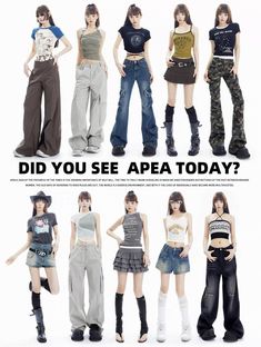 Y2k Fashion Female, Y2k Asian Fashion, Trendy Y2k Outfits, Korean Y2k Outfits, Simple Y2k Outfit, Casual Y2k Outfits, Korean Y2k Fashion, Y2k Outfits Ideas, Yk2 Fashion