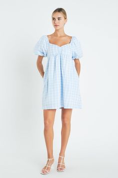 ENGLISH FACTORY - Gingham Linen Sweetheart Baby Doll - DRESSES available at Objectrare American Dresses, Gingham Linen, American Dress, English Factory, Casual Party Dresses, Baby Doll Dress, Maxi Dress Sale, Pink M, Fashion Night