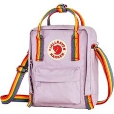 Casual Multicolor Hiking Bags, Fjallraven Sling, Multicolor Casual Hiking Bag, Fjallraven Kanken Rainbow, Fjallraven Kanken Backpack Mini, Kanken Sling, Fjall Raven Kanken, Kanken Backpack Orange, Fjallraven Kanken Orange