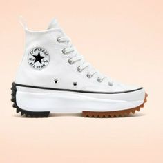 New Womens CONVERSE RUN STAR HIKE HI 166799C WHITE     Features: CONVERSE RUN STAR HIKE HI 166799C   •Condition : New In Box Converse Run Star Hike White, Run Star Hike High Top, All Star Platform, Wedge High Tops, Best White Sneakers, Converse Run Star Hike, Better Cr Dr, Converse Run, Run Star Hike