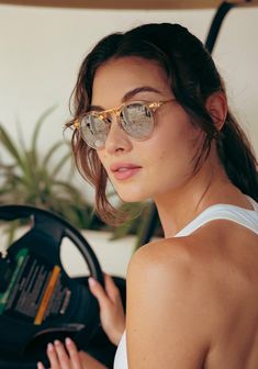 Our iconic classic. Inspired by the historic cast-iron balconies found in New Orleans’ French Quarter, the ST. LOUIS’s rounded silhouette complements every face shape while its distinct brow and mirrored lenses upgrade y’alls everyday uniform. Easy wear is a given with sturdy-yet-comfortable supports at the nose and temples. Love this style? Try our original ST. LOUIS CLASSICS. Lifetime Warranty Silver Gradient Mirrored Lens 24K Gold Plated Hardware Handcrafted, Luxury Acetate Sunglasses 100% UV French Sunglasses, Silver Gradient, French Luxury Brands, Everyday Uniform, Cartier Sunglasses, New Orleans French Quarter, Unique Sunglasses, Heart Face Shape, Dior Sunglasses