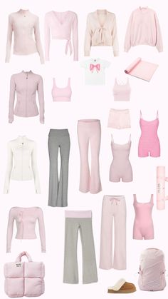 Pilates Princess Clothes, Pink Pilates Princess Clothes, Modest Girly Outfits, Princess Clothes, Pink Pilates Princess, Gymwear Outfits, Pilates Clothes, Pink Pilates