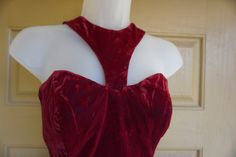 "LA Glo dress size 5/6. Please see measurements. Good condition. Measurements taken across front laid flat 16.5\" armpit to armpit 13.5\" across waist 22\" across hips 27\" length armpit to bottom" Velvet Fitted Dress For Red Carpet, Red Velvet Party Dress, Fitted Velvet Holiday Dress, Red Velvet Dress For Holidays, Fitted Sleeveless Velvet Dress For Cocktail, Red Velvet Dress With Fitted Bodice, Fitted Sleeveless Velvet Cocktail Dress, Elegant Sleeveless Red Velvet Dress, Red Carpet Velvet Fitted Dress