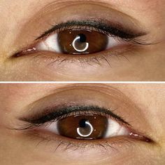 Semi Permanent Eyeliner, Top Eyeliner, Eyeliner Flick, Permanent Makeup Eyeliner, Eyeliner For Hooded Eyes, Permanente Make-up, Smokey Eyeliner, Brow Tattoo