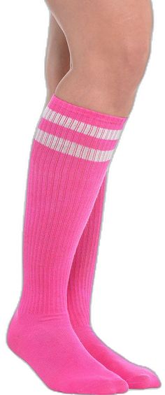 Sporty Pink Sports Socks, Sporty Pink Socks For Sports, Sporty Thigh High Socks, Pink Casual Sports Socks, Trendy Sports Socks For Spring, Pink Sports Socks, Pink Casual Knee-high Socks, Pink Knee-high Sports Socks, Pink Fitted Casual Knee-high Socks