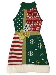 Top Seller for Womens (Jrs) Black Green From Santa Christmas Ugly Holiday Sweater Dress, Sweaters Dresses Women Sweater Dress, Ugly Holiday Sweater, Dress Christmas, From Santa, Women Sweater, Holiday Sweater, Top Seller, Santa Christmas, Women's Fashion Dresses