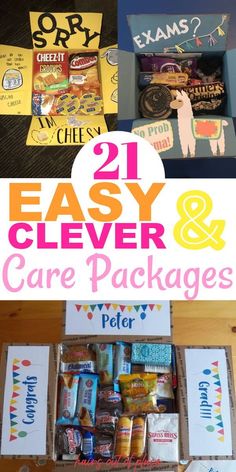 the 21 easy and clever care packages for children to use in their school lunchboxes